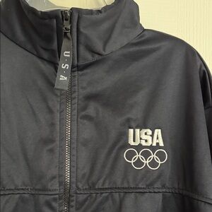 USA Olympic Men's Black Jacket